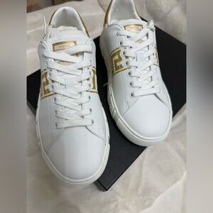 Brand New!!!  Versace Embroidered Greca  Sneakers Size 36.5